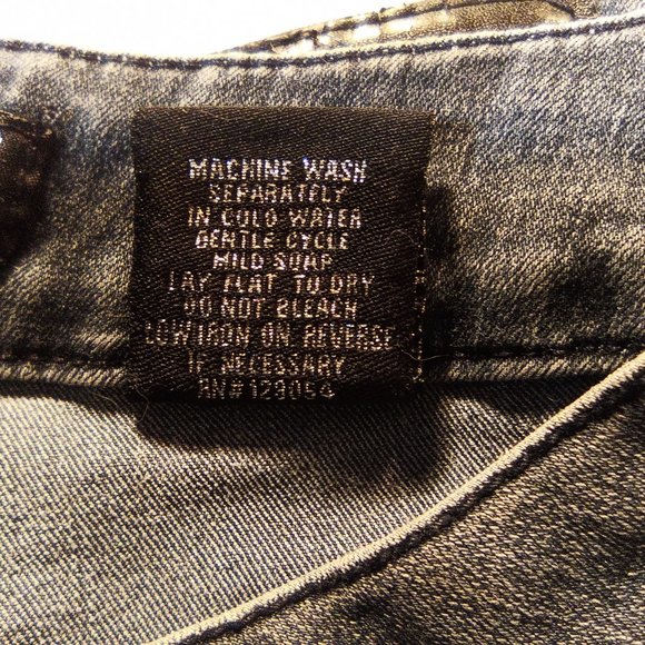 "Paris Blues" Dark Washed Slightly Distressed Jeans Size 7 Skinny - Picture 11 of 11